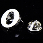 Algne A&ndash;Z 26 t&auml;hte pin H&otilde;bedane V&auml;rv Mood Inglise S&uuml;mbol Disain Meeste &Uuml;likond Krae Rev&auml;&auml;r Pross Pin Peoehted