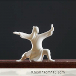 Keraamilised Tai Chi kujukesed Kontori t&ouml;&ouml;lauakaunistus Teelaud Valge portselanist Zen-kaunistused Bonsai lillepott k&auml;sit&ouml;&ouml;