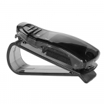 Car Sun Shield &uuml;lemine visiir p&auml;ikeseprillide hoidja prillide klamber Piletikaart Mini Clinch must