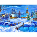 DIY t&auml;is&uuml;mmargune puur 5D teemantmaaling lumi Scenic tikandid maastik mosaiikvaigu ristpistes kodukaunistuse kunsti kingitus Full Round 15x20CM