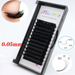 MIZIMO mustad, &uuml;ksikud, poogitud kunstripsmed, paksus 0,05 mm, pikkus 8&ndash;25 mm, loomulik kumerus C/D/dd, pikendatud. Meik 0.05--C--8mm