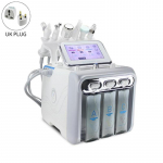 6 in 1 Hydrafacial Oxygen Beauty Machine Microdermoabrasion Dead Skin Removal Aqua Peeling Facial Lifting Home Spa Skin Care UK plug