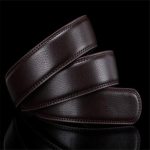 Pandlaga ehtsast PU-nahast automaatne rihm ilma lukurihmadeta meeste kvaliteetsed meeste rihmad 120CM