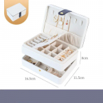 Kolmekihiline Ehtekarbi Suure mahutavusega Kvaliteetne K&otilde;rvar&otilde;ngaste Sahtel Ehtekarbi Hoiustamiseks 16.5*11.5*8cm roosa