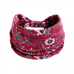 Puuvillane pehme pea&uuml;mbris Bandana turban elastne s&otilde;lme juukseaksessuaarid Vintage peapaelad laiad lilleprintid Boho 14