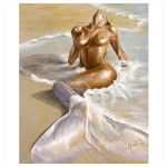 5D DIY teemantmaal Seksikas merineitsi Ristpistes Teemanttikandid Kodukaunistuse kingitus Full Round 20x25CM