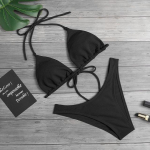 Naiste Push Up Bandage bikiinikomplekt Eraldi ujumistrikoo ujumiskost&uuml;&uuml;m Ujumisriided Cover Up Maillot rannariided M kollane