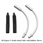 8 komplekti V-pidurinuudlid Kaablijuhik Painutatud Toru Toru H&uuml;lsside Kaitse Voolik Pidurinuudel Jalgrattaosad MTB m&auml;gijalgratta jaoks 8set 90 Bend