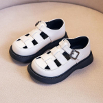 T&uuml;drukute sandaalid, &otilde;&otilde;nsad v&auml;ikesed nahast kingad kevadsuvised libisemiskindlad lastesandaalid 26 valge