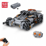 MOLD KING 15052 ehitusplokk lastele Tehnilised autom&auml;nguasjad MOC Bricks RC motoriseeritud k&otilde;rbetormi veoauto mudel lastele s&uuml;nnip&auml;evakingitus hall