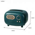 Retroraadio mudel, salvr&auml;tikukarp, lauaarvuti paberihoidja vanaaegne jaotur, salvr&auml;tikottide hoidja, kaunistus, niiske salvr&auml;tikud, kaunistus