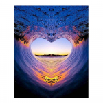 5D DIY Teemantmaaling T&auml;isringi puur Abstraktne Kunst Pilt Kuumusmuster Teemantmosaiik Teemanttikandid Kodukaunistus Full Round 20x30CM