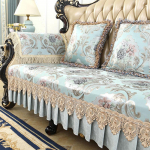 Retro &scaron;enill pitsist diivanikate Lilleline nahast diivani kate Kaitse k&auml;etoe tooli kate Libisemisvastane Europea Sofa cover-90x180cm