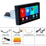 REAKOSOUND Universaalne 1 Din Autoraadio Android Multimeediapleier 7-tollise puuteekraaniga 1din Autostereo Video GPS-navigatsioon IPS-ekraaniga 7inch 1-16G