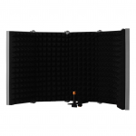 5-ukseline Professionaalne stuudio salvestusmikrofoni isolatsioonikilp Kokkupandav popfilter Mikrofon Tuul