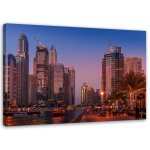 L&otilde;uendiprint Dubai City 60x40 lilla