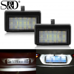 2tk auto LED numbrim&auml;rgi tuli Xenon valge lamp Canbus pirn Mercedes Benz ML W164 jaoks (ML300 ML350 ML450 ML500) GL X164 A4528200056