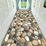 3D vaip Ukse sissep&auml;&auml;s Esik Vahek&auml;ik Pikk sissep&auml;&auml;s elutuba Kodu Stream Karpkala vaip Kontori p&otilde;randamatid Kommertshotellide vaibad VAIP W100*H300CM