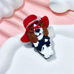 Blucome Red Hat prillid koera prossid naiste stiilne akr&uuml;&uuml;lmaterjal loomam&auml;rk armas uued trendid s&uuml;nnip&auml;evan&otilde;elaga kingitud aksessuaar punane