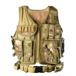 Meeste s&otilde;jaline taktikaline vest, mitme taskuga eemaldatav armee v&otilde;itlusvest t&auml;iskasvanute/laste jahijope CS Airsoft paintballi m&auml;ngukaitsevarustus beige