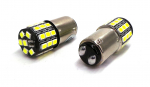 2 tk BA15D LED pirn 12-18V 1100lm CANBUS valge