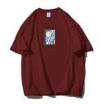 Shellsuning Suured puuvillased graafilised T-s&auml;rgid Meeste Suvised Pehmed L&uuml;hikeste Varrukatega T-s&auml;rgid Naistele Moodsad Naiste Pullover Topid M kollane