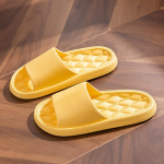 36-45 Suvekodu Sussid Mehed Naised Solid Slides siseruumides Mute Libisemiskindlad suplemine pl&auml;tud Sandaalid Pehme tallaga kingad 36-37 kollane