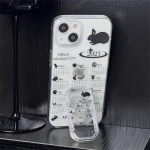 Korea Cute Rabbit Push-Pull Bracket Calendar Telefoni &uuml;mbris Iphone 14 13 12 11 Pro Xs Max X Xr Clear Pehme P&otilde;rutuskindel kate Funda For iPhone XS Max