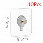 10 tk. Punch-free kruvid Tugevad isekleepuvad iminapp Sucker seinakonksud riidepuu k&ouml;&ouml;gi vannitoa t&ouml;&ouml;riistade jaoks 10 Pcs 5.8x5.8cm