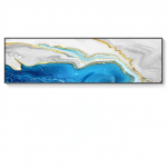 Abstract Artic Glacier l&otilde;uendi maalimise plakatid ja printimine Unikaalsed sinised voolavad seinapildid elutuppa Magamistoa Kodukaunistus 20cm&times;40cm NoFrame