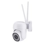5 GHz ja 2,4 GHz Alexa Google Assistant WiFi valve 2MP v&auml;limine panoraamkaamera IP66 veekindel videokaamera IR &ouml;&ouml;n&auml;gemine IP kaamera 2.4Ghz&5Ghz EU Plug valge
