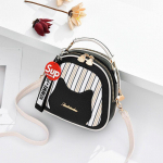 Kotid naistele Luksuslik armsa kassi disaineri kate &Otilde;lakott Moekott Crossbody kott must/valge