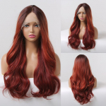 ALAN EATON Long Body Wave s&uuml;nteetilisest pitsist esiparukad naistele Afropruunid Ombre kuni blondid T-osalised pitsist parukas v&auml;rvilised esilet&otilde;stetud juuksed