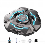 Shield Fidget Spinnerid, hall metallist sinise helendav, vastupidav kiire vaikne laager, s&otilde;rmek&auml;e vurr t&auml;iskasvanutele ja lastele (Kaasas taskulamp) 5x5x1.4cm sinine