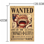 Anime One Piece Luffy 3 miljardit Bounty otsitud plakatid Four Emperors Kid tegevusfiguurid Vintage seinakaunistusplakatid m&auml;nguasjad Monkey D Luffy
