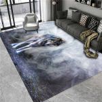 Wolf vaip 3D loomade p&otilde;randamatt vannitoa jaoks suur flanellvaip elutoa m&ouml;&ouml;bel magamistoa vaip salongi vaip voodi matt 60cm x 90cm