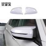 For BMW 5 Series G30 G38 2018-2023 Car Styling Rear rearview mirror frame door window Horn Cover Sticker Trim Auto valge