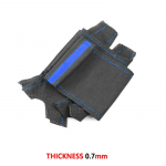 Auto rooliratta seemisnahast katte trimm BMW M Sport 1 3 seeria E81 E82 E87 E88 M3 E90 E92 E93 2008-2013 X1 E84 2011 jaoks B blue line-Blue