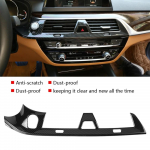 Carbon Fiber Style Car Console Air Condition Outlet Vent Cover Trim decoration for BMW 5 Series G30 A