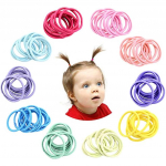 200 Tk V&auml;ike Juukselips 2 5 cm Mitmev&auml;rviline Juuste Elastne Juuksepaela hoidja Elastsed Juuksepaelad Laste Juuste Kummipaelad Kummitarvik 16x8x2cm