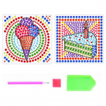 1 komplekt teemantmaalimise kleebiste loovuse meisterdamise j&auml;&auml;tise mustriga kivist kleebiste komplekt