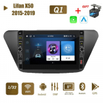 8-tolline Lifan X50 2015-2019 jaoks koos nupunupuga Androidi autoraadio multimeediumipleier Navigatsioon Stereo GPS 2 Din Carplay 2+32GB 1+32GB