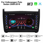 Auto Android-raadio Volkswagen Polo Sedaanile 2008-2018 Nupuga 2din Multimeedia Stereo Videopleier WIFI GPS Carplay 2+32GB 1+16GB
