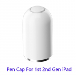 Kolm-&uuml;hes laadimisadapter Originaalne magnetiline asenduskork Varuotsakute komplekt Apple Pencili 1. 2. p&otilde;lvkonna iPadi tarvikud Puuteekraaniga pliiatsi pliiatsi otsakott Pencil Cap valge