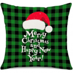 Rohelised j&otilde;ulud t&auml;hestik J&otilde;ulupuu tr&uuml;kkimine Viska padjakate Kodu Diivanipadja kate D