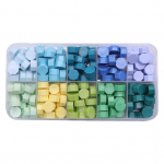 200 tk Vaha pitseri helmed Kaunid v&auml;rvid Lihtsalt kasutatavad kaheksanurksed vahahelmed kutsekaartide &uuml;mbriku kinkepakendamiseks L