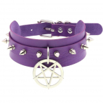 Punk Spiked Choker kaelarihm Girl Goth Pentagram kaelakee Emo Cool Chocker gooti aksessuaarid