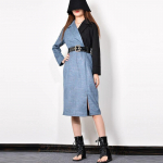 XITAO Patchwork Sashes vabaajakleit GCC2824 L sinine