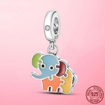 Karakterite amulettid 925 Sterling h&otilde;bedane lumememm draakon elevant printsrebane ripatshelmed sobivad moev&otilde;ludega originaalsed isetehtud ehted