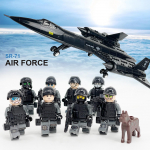MOC s&otilde;jaliste ehitusplokkide komplekt Blackbird Reconnaissance Aircraft Ameerika &Uuml;hendriikide &otilde;huj&otilde;udude h&auml;vitaja lennuki ehitusplokid m&auml;nguasi